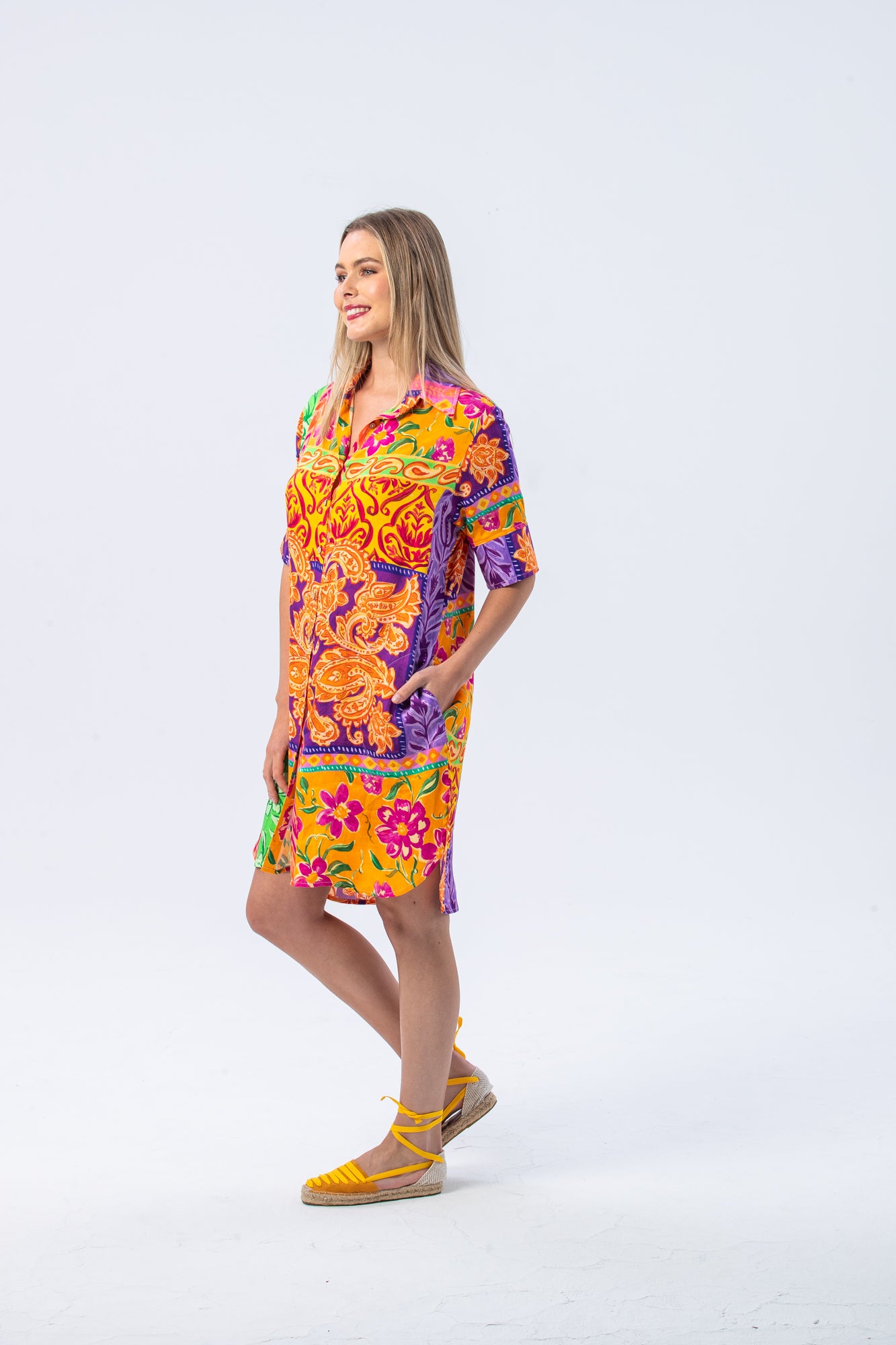 Rio Shirt Dress - Summer Abstract