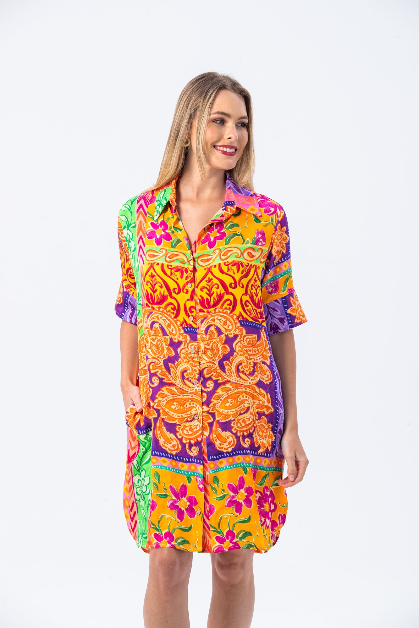 Rio Shirt Dress - Summer Abstract