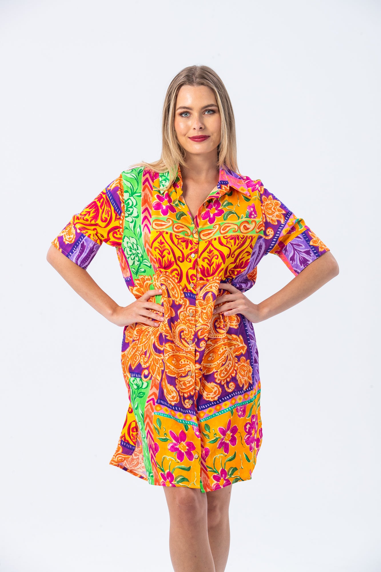 Rio Shirt Dress - Summer Abstract