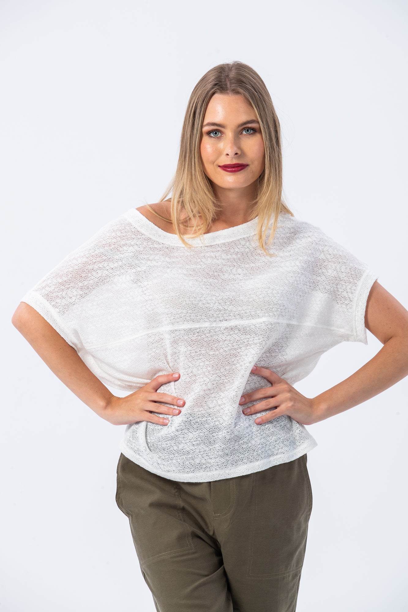 Amalfi Summer T-shirt - Creme Knit