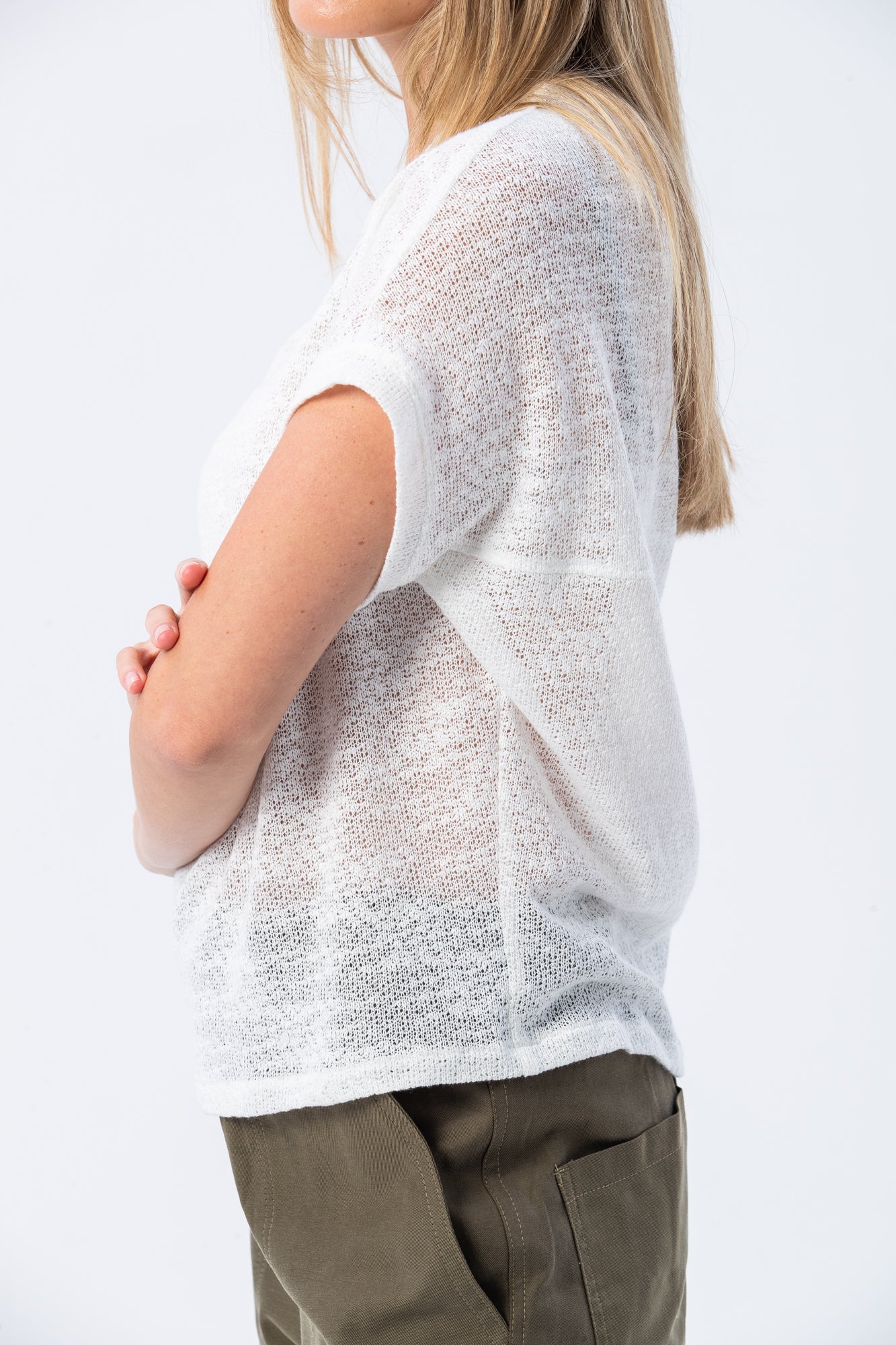 Amalfi Summer T-shirt - Creme Knit