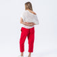 Tuscany Chill pants - Red (linen)