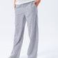Sydney Wide Leg Pants - Charcoal Stripe