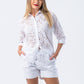 Ibiza Shorts - White Anglaise