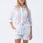 Ibiza Shorts - White Anglaise