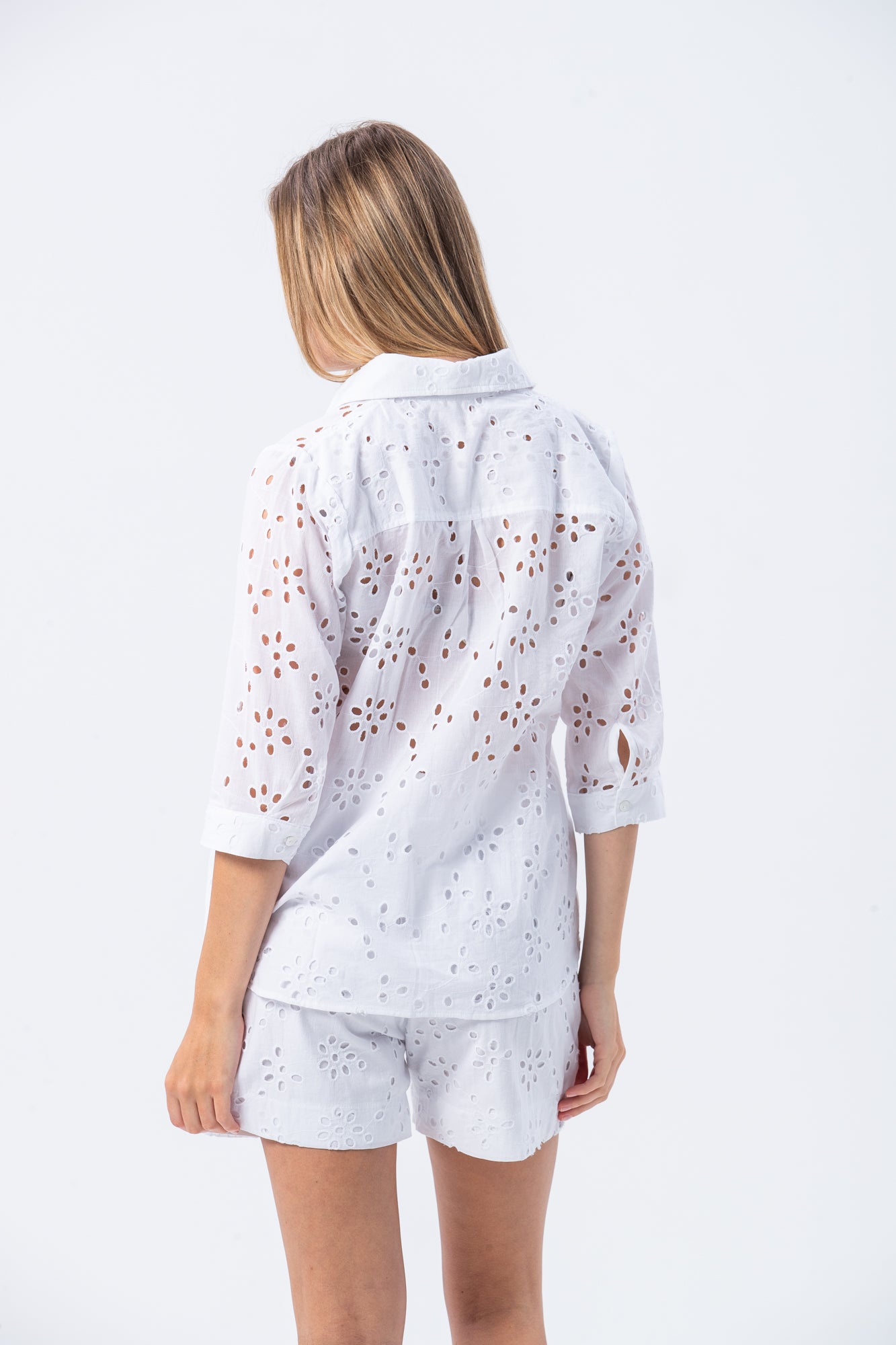 Kea Shirt - White Anglaise