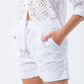 Ibiza Shorts - White Anglaise