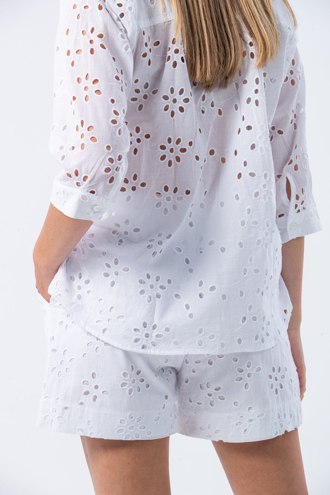 Kea Shirt - White Anglaise