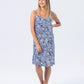 Cami Nightie - Blue and white