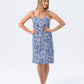 Cami Nightie - Blue and white