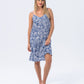 Cami Nightie - Blue and white