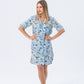 Summer Nightshirt - Green and blue floral