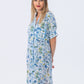 Summer Nightshirt - Green and blue floral