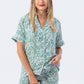 Short Pyjama Set - Green and white