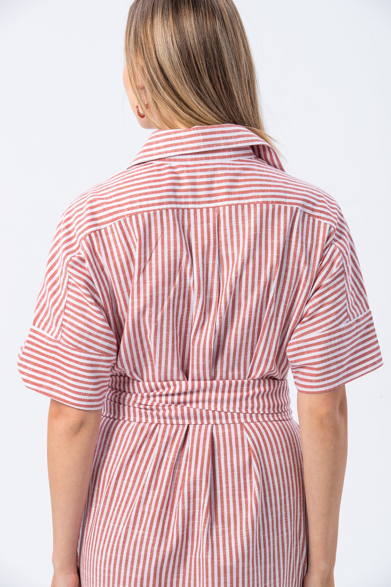 Portifino Dress - Red and White Stripe