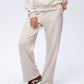 Nina Wide Leg Pants - Creme