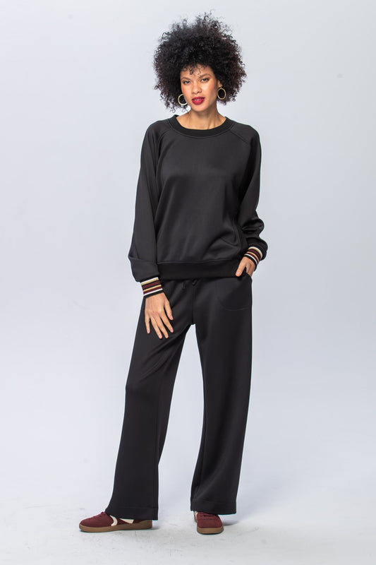 Nina Wide Leg Pants - Black