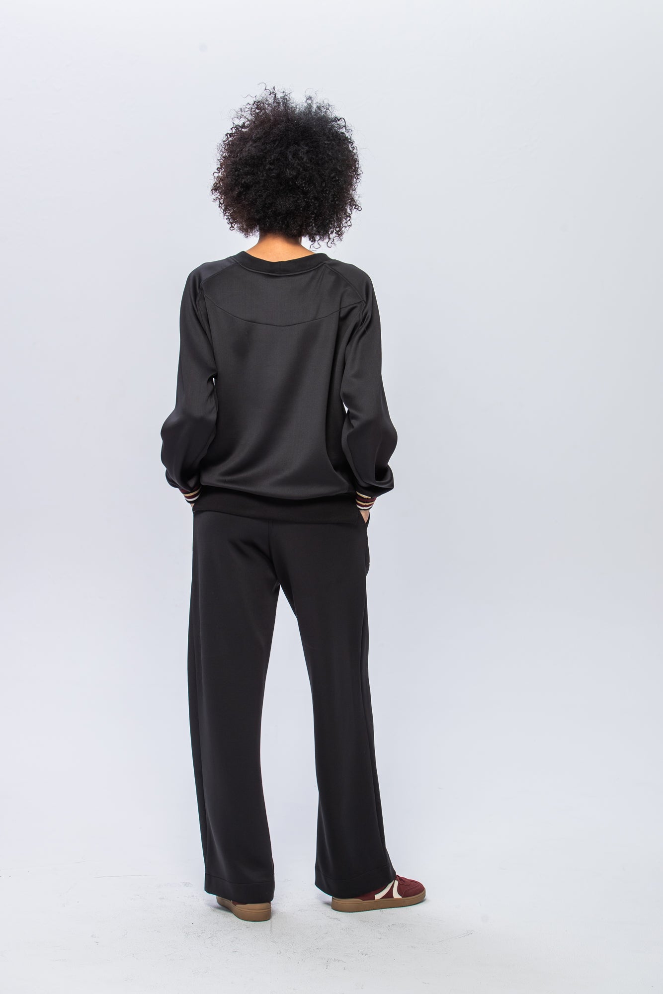 Nina Wide Leg Pants - Black