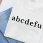 Slogan Tee - ABCDEFU