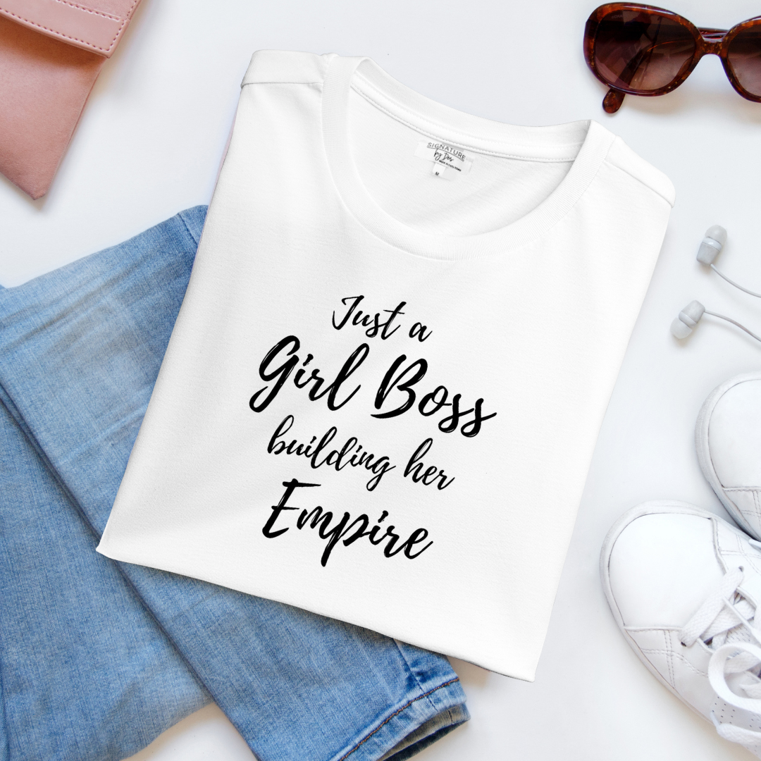 Slogan Tee - Just a Girl Boss