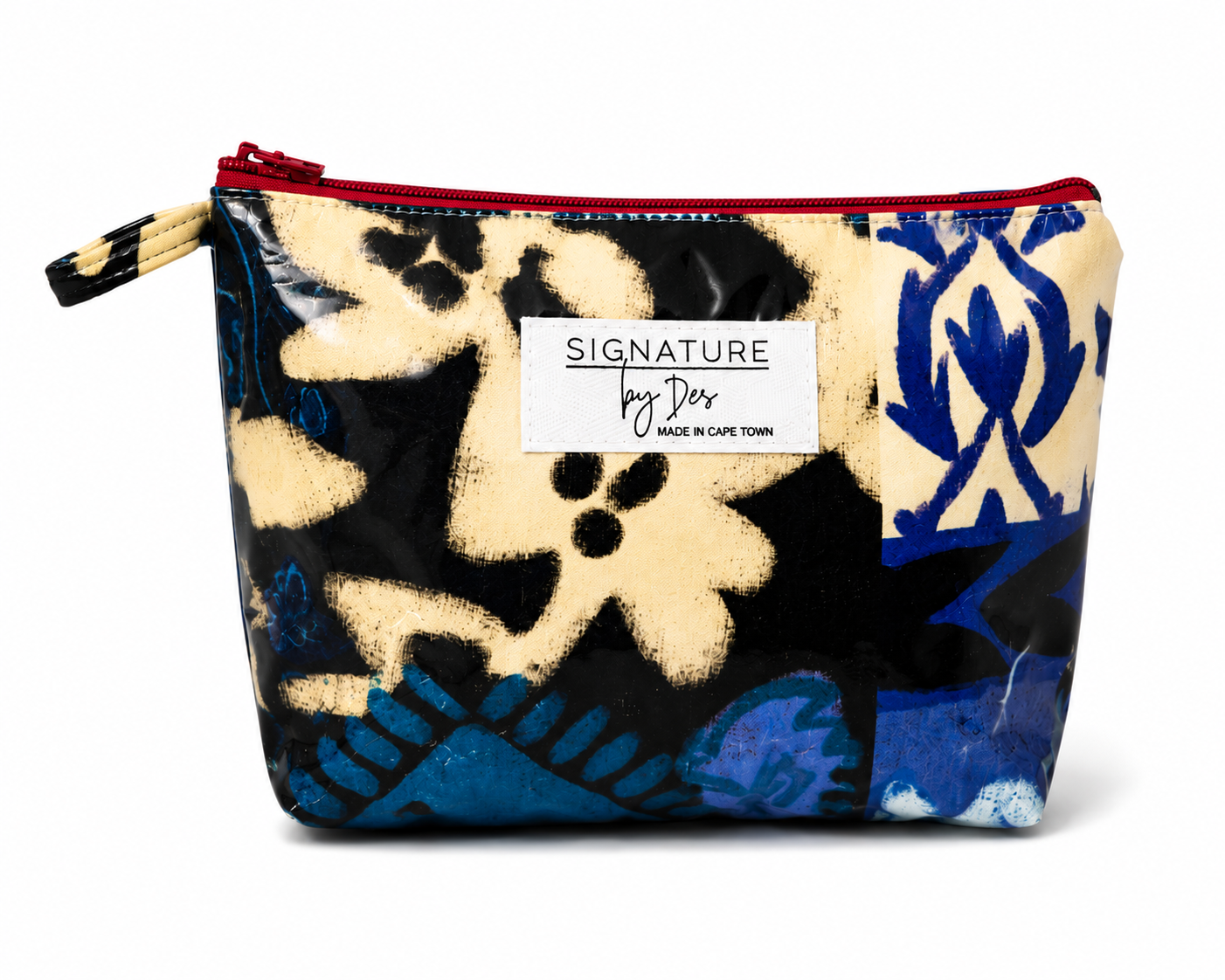 The Intentional Make Up Bag - Blue Abstract