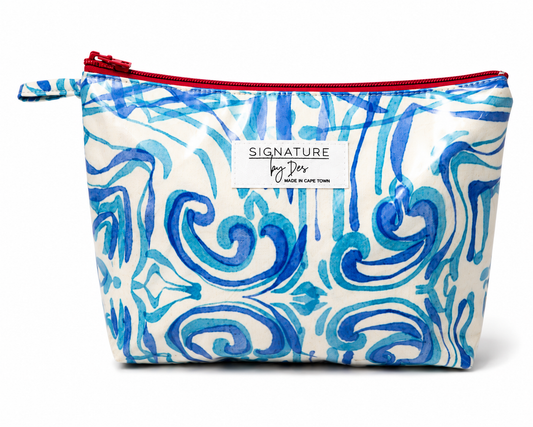 The Intentional Make Up Bag - Blue and Turquoise