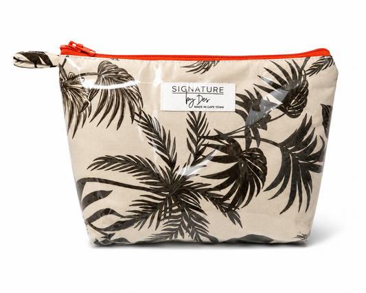 The Intentional Make Up Bag - Chocolate and White