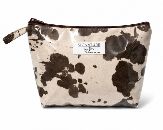 The Intentional Make Up Bag - Cow Print