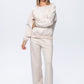 Nina Wide Leg Pants - Creme