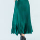 London Sunray pleated skirt - Emerald Green