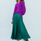 London Sunray pleated skirt - Emerald Green