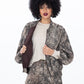 Josephine Bomber Jacket - Snakeskin