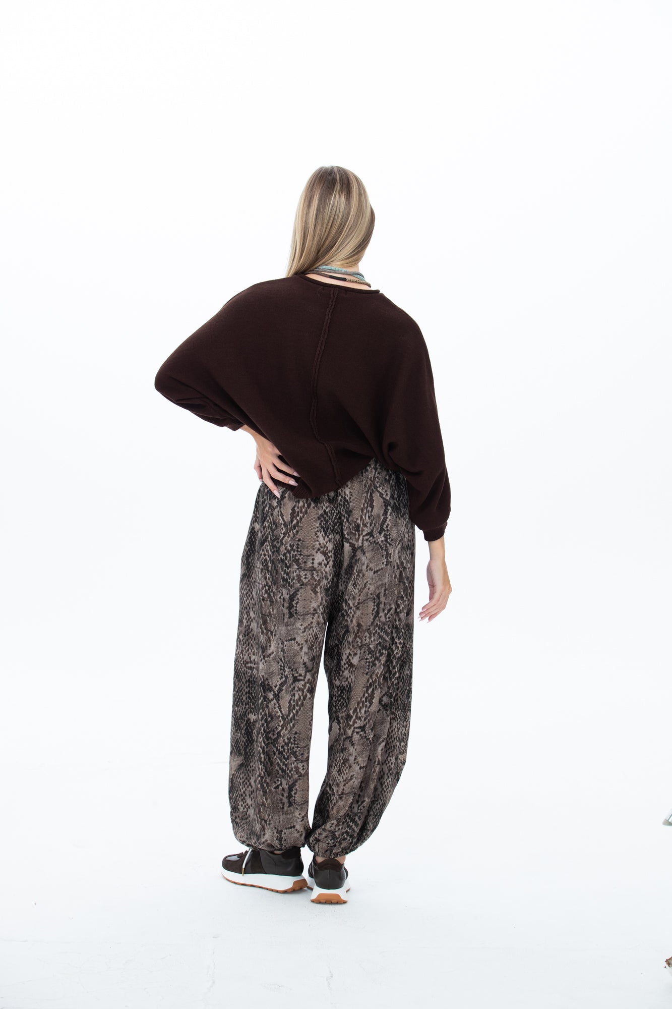 Stella Balloon Pants - Snakeskin