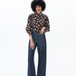 Harper Long Sleeve Shirt - Chocolate Polka Dot