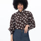 Harper Long Sleeve Shirt - Chocolate Polka Dot
