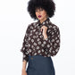 Harper Long Sleeve Shirt - Chocolate Polka Dot