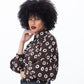 Harper Long Sleeve Shirt - Chocolate Polka Dot