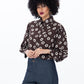 Harper Long Sleeve Shirt - Chocolate Polka Dot