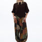 Stella Balloon Pants - Chocolate Abstract print