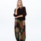 Stella Balloon Pants - Chocolate Abstract print