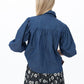 Harper Polka Dot Shirt – Denim