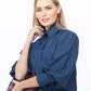 Harper Polka Dot Shirt – Denim