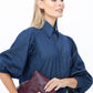 Harper Polka Dot Shirt – Denim