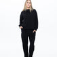 Audrey Cowl Neck Top - Black