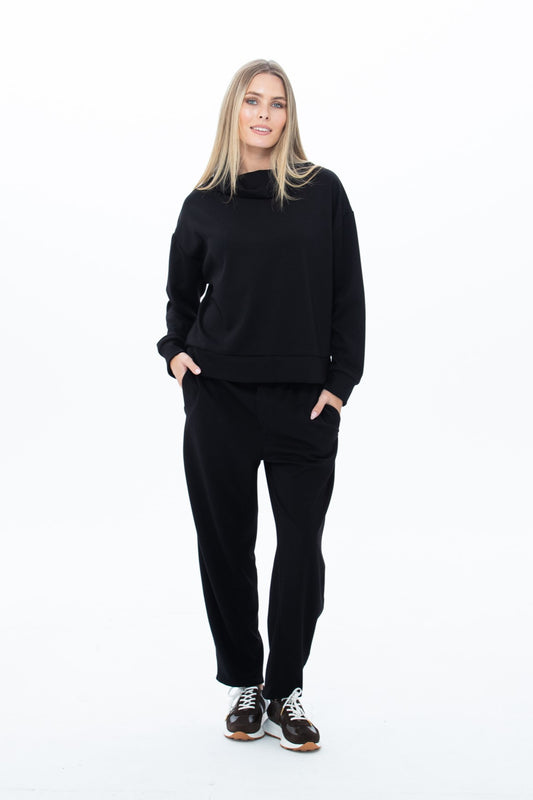 Parker Barrel Trackpants - Black
