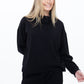 Audrey Cowl Neck Top - Black