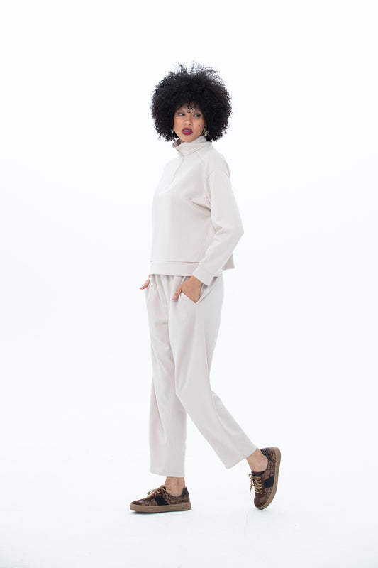 Parker Barrel Trackpants - Creme