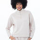 Drew 1/4 Zip Top - Creme