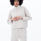 Drew 1/4 Zip Top - Creme