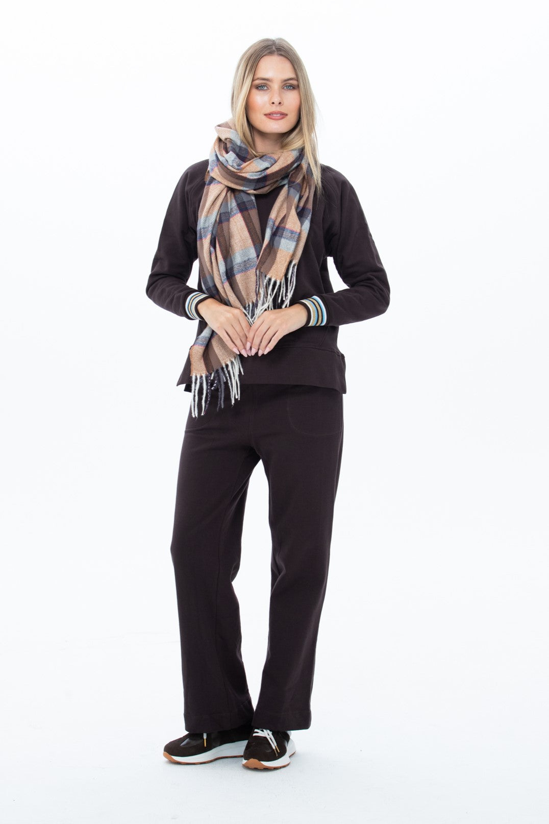 Nina Wide Leg Pants - Chocolate